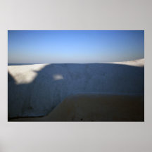 santorini blue posters