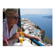 Santorini - carte postale