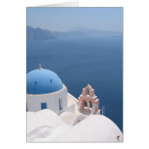 Santorini Grèce Carte De Vœux