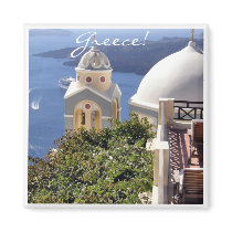 Santorini, Greece Magnets