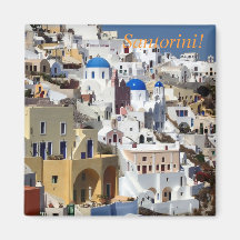 Santorini, Greece Refrigerator Magnet