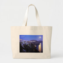 SANTORINI NIGHT TOTE BAG