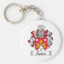 Santoro Family Crest Keychains