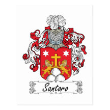 Santoro Family Crest Postcards