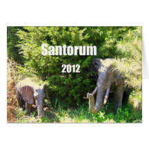 Santorum 2012 greeting cards