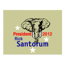 Santorum 2012 post cards