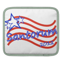 Santorum 2012 Stripes With 3 Stars Sleeve For iPads
