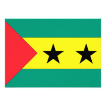 Sao Tome and Principe Flag Invitation