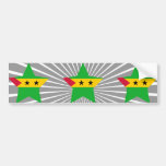 Sao+Tome+and+Principe Star Bumper Sticker