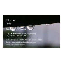 Saome Rain Drops In The Morning Business Card