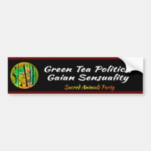 SAP - Green Tea Politics Bumper Sticker