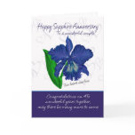 Sapphire Anniversary Card - 45th Anniversary Card