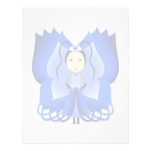 Sapphire Butterfly Princess Letterhead Design