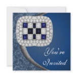 Sapphire Diamonds Party Invitation