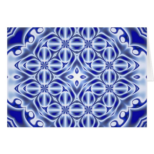 Sapphire Doily Greeting Card