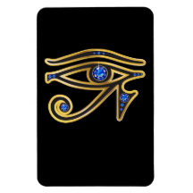 Sapphire Eye of Ra in Gold Vinyl Magnet