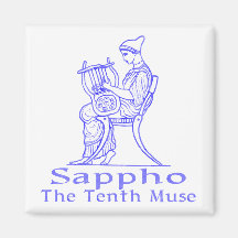 Sappho: The Tenth Muse Refrigerator Magnets