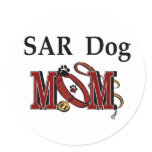 SAR Search and Rescue Dogs Round Sticker