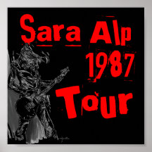 Sara Alp 1987 Tour Poster