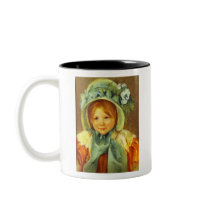 Sara in a Green Bonnet. c. 1901, Mary Cassatt Mug
