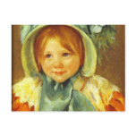 Sara in a Green Bonnet. c. 1901, Mary Cassatt Post Card
