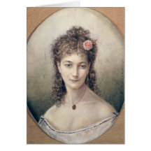 Sarah Bernhardt  1869 Greeting Card