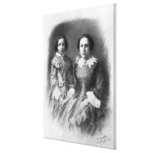 Sarah Bernhardt and her mother? Gallery Wrapped Canvas