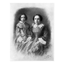 Sarah Bernhardt and her mother? Postcard