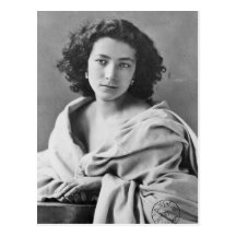 Sarah Bernhardt  in costume, c.1860 Postcard