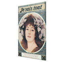 Sarah Bernhardt  in Gismonda Stretched Canvas Prints