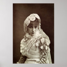Sarah Bernhardt  in the role of Marion Delorme Print