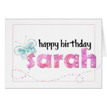 sarah greeting card