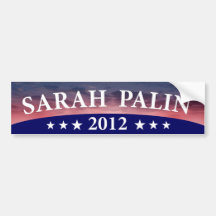 Sarah Palin 2012 Adhésif Pour Voiture