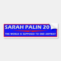 Sarah Palin 2012 Adhésif Pour Voiture