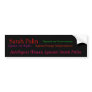 Sarah Palin, Against our Rights, Against our En... Bumper Stickers