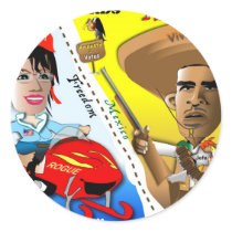 Sarah Palin and Obama Border Patrol Stickers