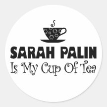 Sarah Palin est ma tasse de thé Autocollant
