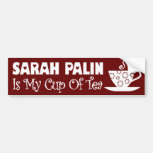 Sarah Palin est ma tasse de thé Adhésifs Pour Voiture