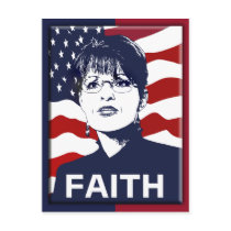 Sarah Palin Faith Postcard