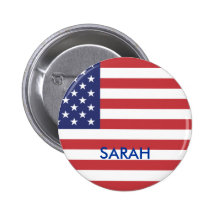 Sarah Palin Flag Button