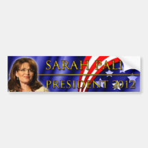 Sarah Palin for President 2012 Bumper Stickers