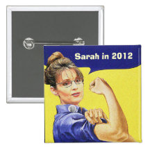 SARAH PALIN FOR PRESIDENT 2012 BUTTON