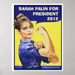 SARAH PALIN FOR PRESIDENT 2012 POSTER
