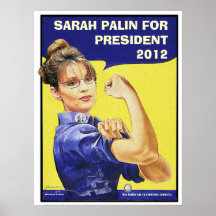 SARAH PALIN FOR PRESIDENT 2012 POSTER