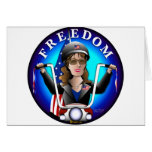 Sarah Palin Freedom Greeting Card