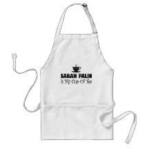Sarah Palin Is My Cup Of Tea Aprons