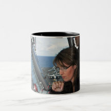 Sarah Palin On The U.S.S. Stennis Mug