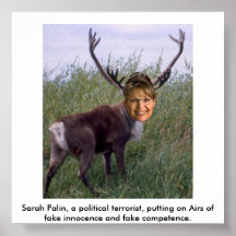 Sarah Palin, political terrorist. Print