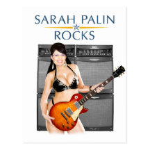 Sarah Palin Rocks Postcard