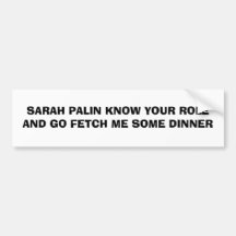 SARAH PALIN SAVENT VOTRE RÔLE ET VONT ME EN CHERCH AUTOCOLLANTS POUR VOITURE